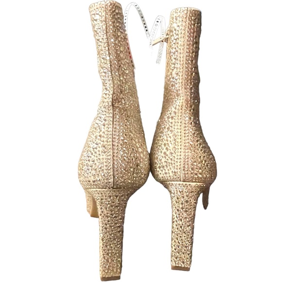 Gianni Bini ZELLER Rhinestones Embellished Block Heel Booties - Picture 6 of 10